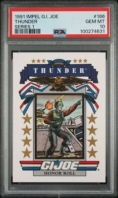 PSA 10 - 1991 Impel Hasbro GI Joe Series 1 Thunder #186 - Image 1 of 2