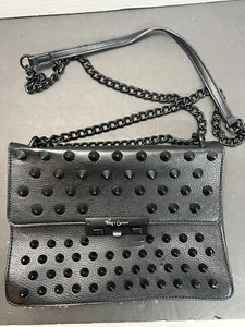 Foley & Corinna Skyline schwarz Nieten Handtasche Umhängetasche Kettenriemen - Bild 1 von 12
