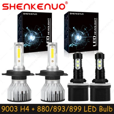 For Ford Aspire 1994-1997 White LED Headlights Bulbs High Low Beam Fog Light F7 - Изображение 1 из 4