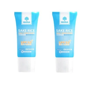 Protector solar de seda SAKE ARROZ 2x20 ml MANA SPF 50 PA+++ UVA/UVB protección de luz azul - Imagen 1 de 14