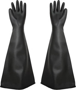 Strapazierfähige Sandstrahlhandschuhe: 27,5" Gummihandschuhe für Sandstrahler Schutz S - Bild 1 von 12