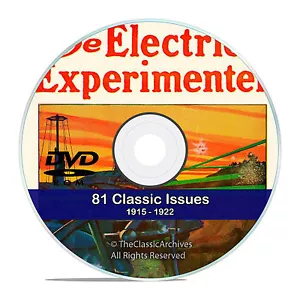 The Electrical Experimenter 81 Vintage Issues Collection from 1915-1922 DVD V47 - Picture 1 of 11