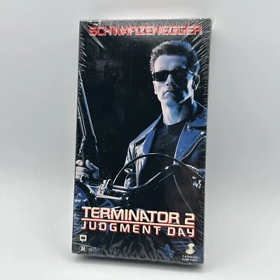 Terminator 2 Judgement Day VHS Carolco Live Watermark 1991 9852 Sealed! NOS! - Image 1 of 4