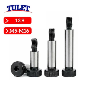 Shoulder Bolts - High Tensile 12.9 - Socket Allen Key - M5 M6 M8 M10 M12 M16 HT - Picture 1 of 128