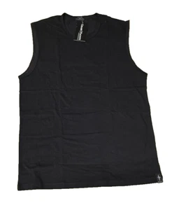 Cesare Paciotti Sleeveless Undershirt 95% Cotton Basic Italian Black Size 6 New - Picture 1 of 14