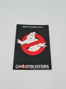 Vintage Ghostbusters Movie Who You Gonna Call? Postcard 1984 Ghost Logo - Picture 1 of 5