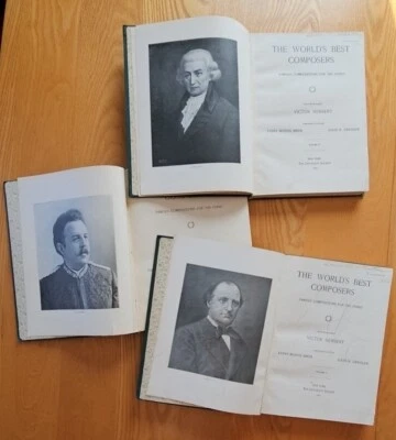 Antique 1900 The Worlds Best Composers Famous Compositions for the Piano 3 Vols - image 1 of 4