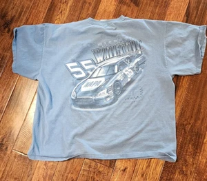 #55 Nascar t-shirt Michael Waltrip Delta Magnum Weight XL 100% Cotton blue - Picture 1 of 11