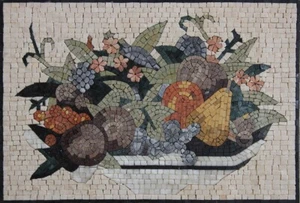 Mosaic Marble Fruits Kitchen Backsplash Tile - Picture 1 of 1