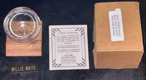 Willie Mays "Signed" Baseball Display Case with Original Box & COA (no ball inc) - Picture 1 of 3