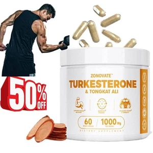 (1X) Suplemento de recuperación y crecimiento muscular magro Turkesterone 1000 mg 🔥- - Imagen 1 de 10