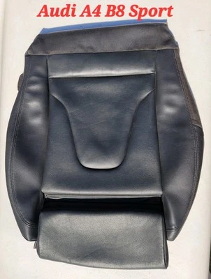 Cubierta de asiento deportiva de cuero negro para Audi A5 A4 B8 cupé 8T/8F OEM Foto 1 de 4