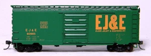 HO Accurail #3408 40' PS1 Single Door Steel Boxcar EJ&E #60985 Built Up - Picture 1 of 5