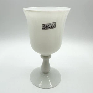 Glas Kelch Weinglas Opaline Véritable Opalglas Weiß Glaskunst - Bild 1 von 10