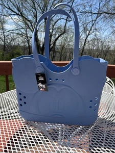 Mickey Mouse 3D Bioworld Light Blue Rubber Beach Tote Bag NWT Viral TikTok - Picture 1 of 12