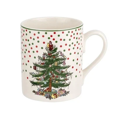 SPODE CHRISTMAS TREE "POLKA DOT" MUG BRAND NEW