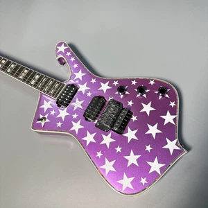 Guitarra eléctrica Ice Beauty púrpura herrajes negros, mástil de arce cuerpo de caoba - Imagen 1 de 10