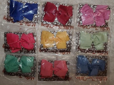 9 NUEVOS EN BOLSAS Matilda Jane Lazos para el Cabello LOTE de 9 Rosa, Azul, Como Nuevo, Amarillo Dorado, + Foto 1 de 4