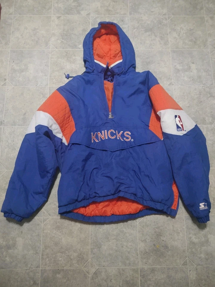 New York NY Knicks Starter Men's Jacket XL Vintage 80s/90s NBA Pullover - Image 1 of 4