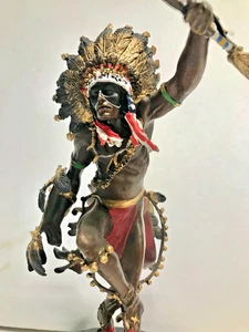 Bronze Franklin Mint Geist des Donnervogels Indianer Skulptur. Lmtd Edition - Bild 1 von 15