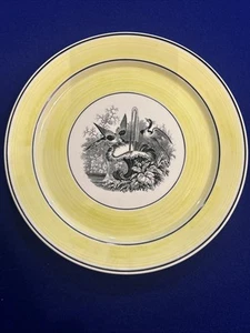 VILLEROY & BOCH INDIEN 5 VÖGEL DEKO TELLER SPIEL WILD GELB SELTEN NEUWERTIG - Bild 1 von 4