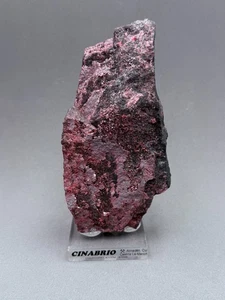 CINNABRIO - Almadén, Ciudad Real, España COLECCIÓN MINERAL 14x7x4cms - Imagen 1 de 14