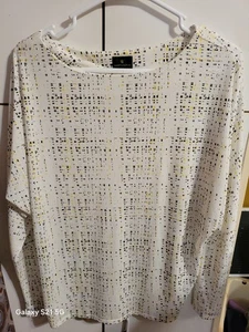 Womens White Worthington Large Blouse - Picture 1 of 3