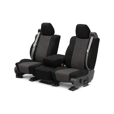 For Mercedes-Benz Sprinter 2500 19-24 Seat Cover SuperSuede 1st Row Black & - Image 1 of 3