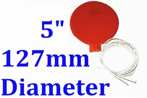 5" 127mm Diameter 60W JSRGO Factory Direct Sale CE UL Silicone Heater Pad - Picture 1 of 12