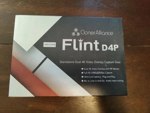 CLONER ALLIANCE Flint D4P Standalone Dual-4K Video Overlay Capture Card - Afbeelding 1 van 2