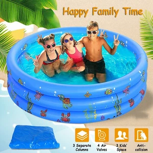 Planschbecken Aufblasbarer Babypool Kinderpool Garten Schwimmbecken Schwimmbad - Bild 1 von 12