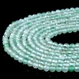 2MM Natural Green Aventurine AAA Micro Faceted Round 15 inch (80016202-P49) - Picture 1 of 3