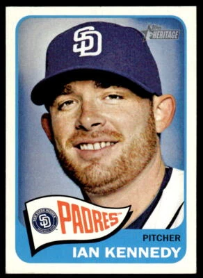 2014 Topps Heritage #193 Ian Kennedy San Diego Padres Baseball - Image 1 of 2