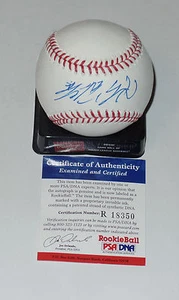 HISASHI IWAKUMA AUTO'D SIGNED MLB BASEBALL PSA/DNA SEATTLE MARINERS KANJI RARE B - Picture 1 of 1