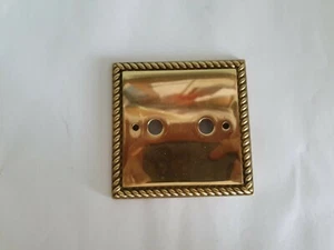 Georgian Roped Polished Brass light socket switch - 250W 2 gang dimmer - Picture 1 of 11