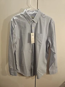 Dockers Mens Medium Purple/Gray Print Button Down Shirt New With Tag - Picture 1 of 7