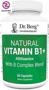 Dr. Berg complesso naturale vitamina B1 B6 B12 - integratore di vitamina B1 allitiamina - Foto 1 di 12