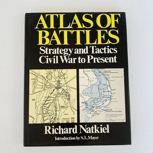 Atlas of Battle, Strategy and Tactics, Civil War to Present, Vintage, HC - Picture 1 of 23
