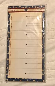 Weekly Meal Planner With Grocery Shopping List Tear Off Magnetic - Picture 1 of 2