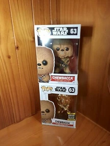 Star Wars - Chewbacca Gold Chrome #62 PLUS standard version - Picture 1 of 6