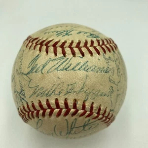 Ted Williams 1955 Boston Red Sox Team Signed Official American League Baseball - Picture 1 of 9