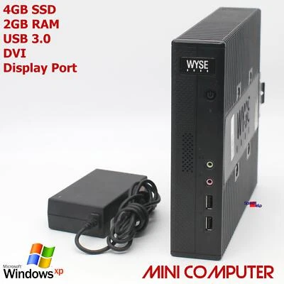 Mini Computer PC AMD 1500MHz 4GB SSD 2GB DDR3 Windows XP 7 Old Games Quake II 3 - Image 1 of 4