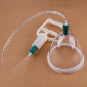 Dual Breast Nipple Suction Cup Pump Manual Suck Massage Breast Enlargement vy - Picture 1 of 5