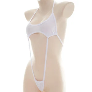 Mujeres Halter Traje de Baño Monokini Traje de Baño Hueco Erótico Japonés Lencería - Imagen 1 de 13