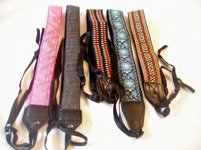5 correas de cámara multicolor de 3" a 2" de ancho Foto 1 de 3