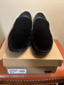 P- Minced Black Velvet Loafer Steve Madden - Picture 1 of 8