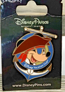 Disney - DVC Pirata Mickey Mouse Con Ancla Nuevo En Tarjeta PIN POTC - Imagen 1 de 3