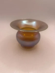 WMF Germany Vase iridescent Myra art glass 1930s 7cm High Vintage Collectable - Bild 1 von 8