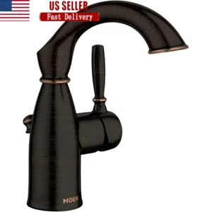 Mediterranean Bronze One-Handle Single Hole Rustic Farmhouse Bathroom Faucet New - Picture 1 of 9