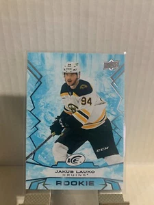 2022-23 Upper Deck Ice Base Jakub Lauko Rookie #111 Boston Bruins - Picture 1 of 2